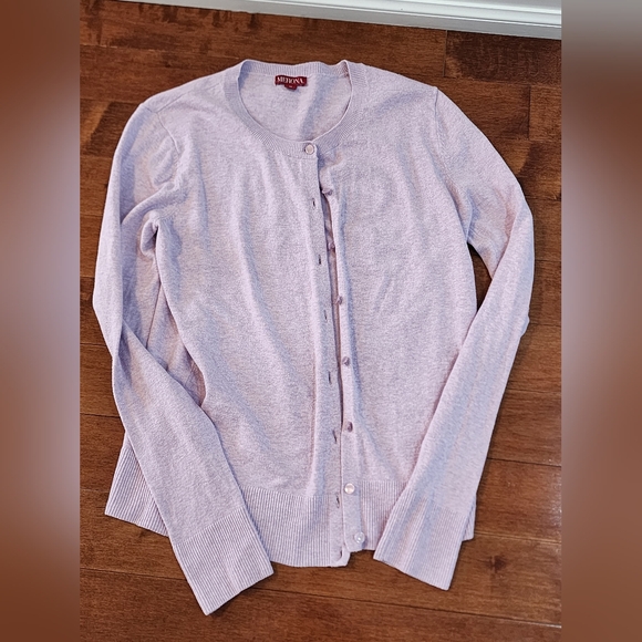 Merona Light Purple Button Up Sweater - Picture 8 of 14